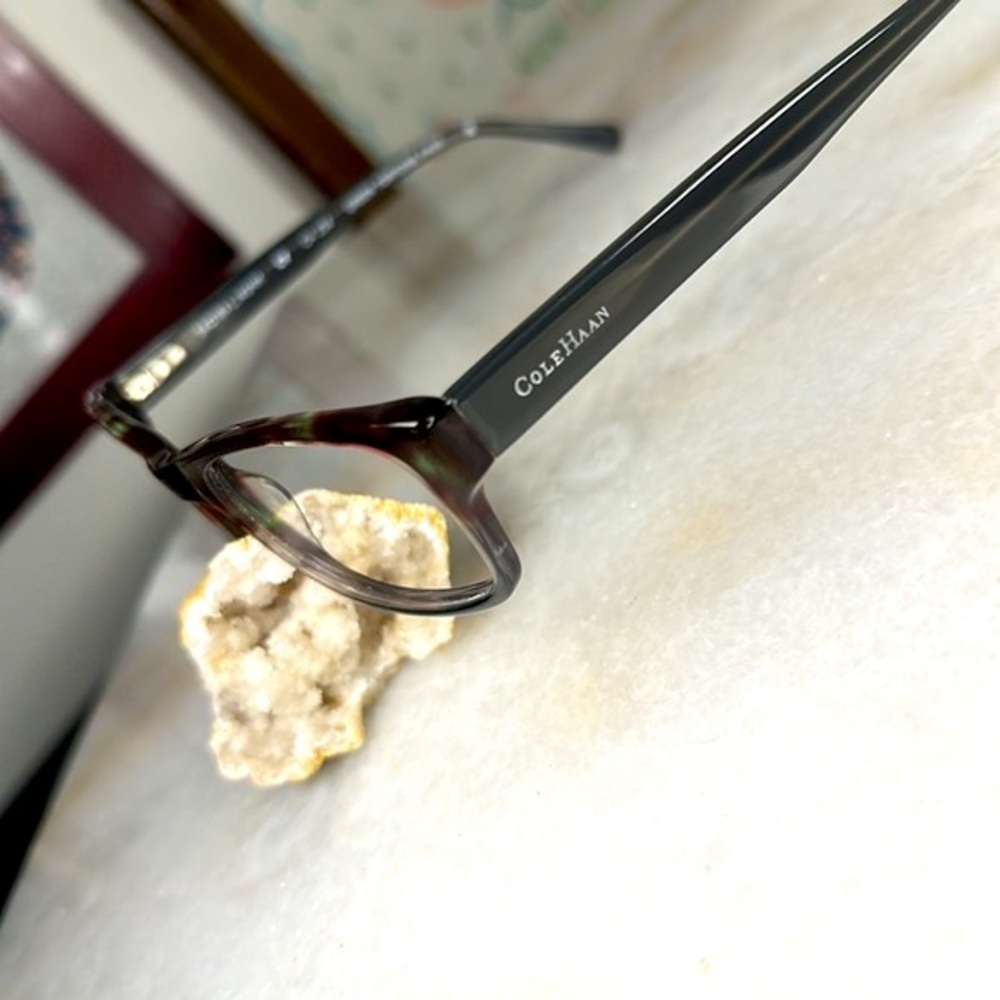 Cole Haan Glasses Frames Only Green Tortoise - Picture 3 of 8